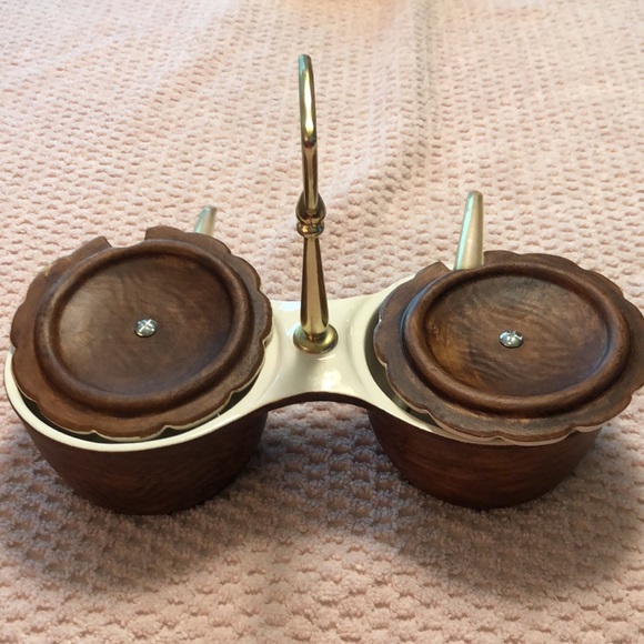 VTG California Pottery 632 Sequoia Ware Condiment Serving Bowls w/Lids &… - Picture 4 of 8